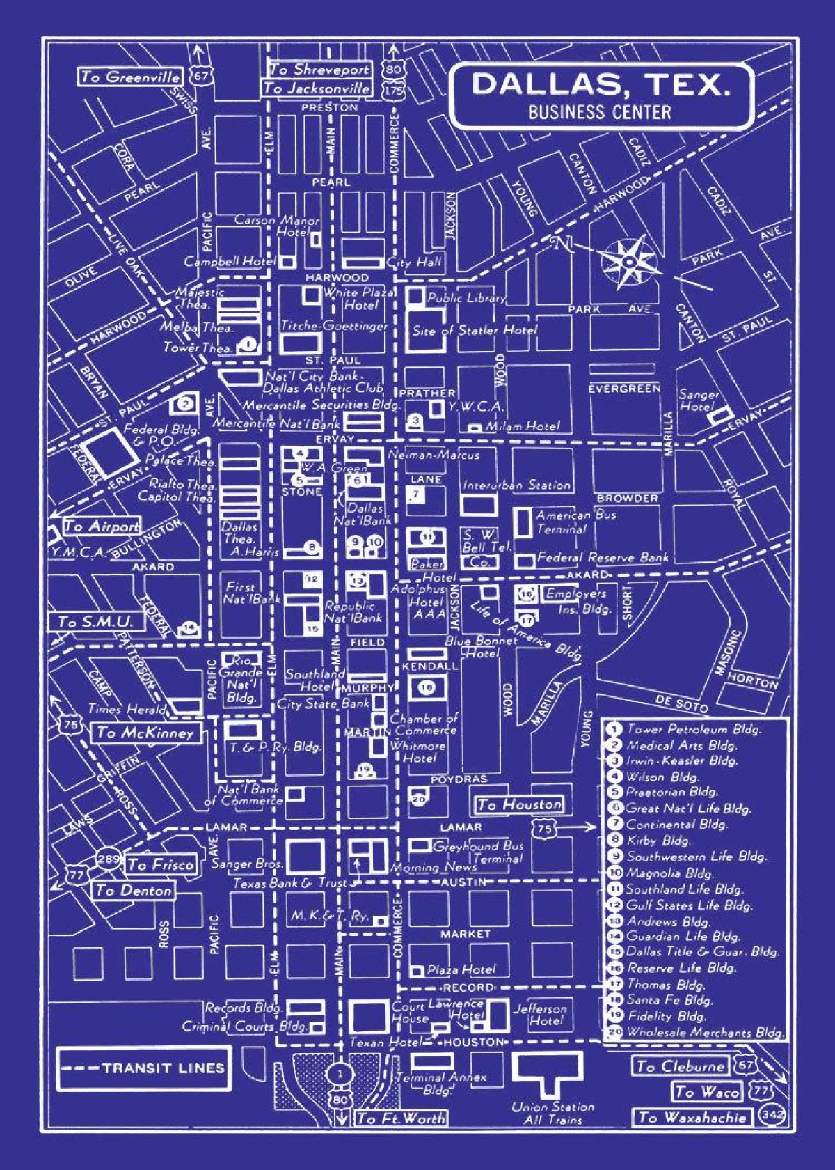 mapa de Dallas