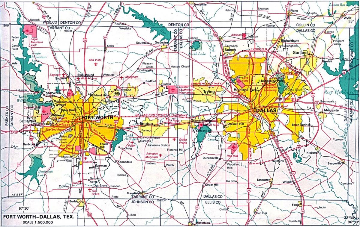 mapa de north Dallas
