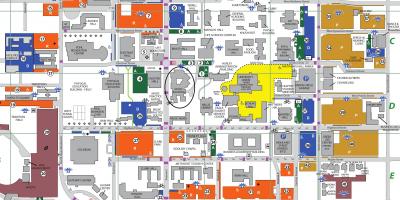 Universidade do Norte do Texas mapa de Dallas
