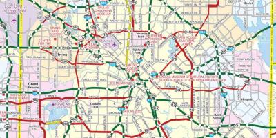 Mapa de Dallas subúrbios
